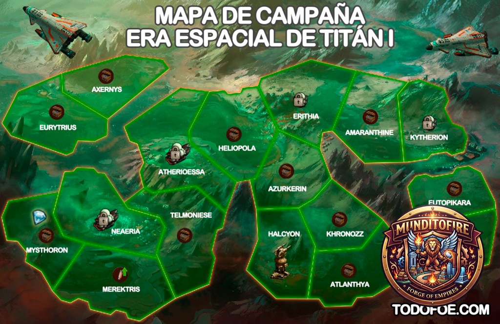 Era Espacial de Titán Mapa de Campaña Parte I Era Espacial de Titán Mapa de Campaña Parte I