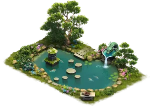 Estanque de Koi