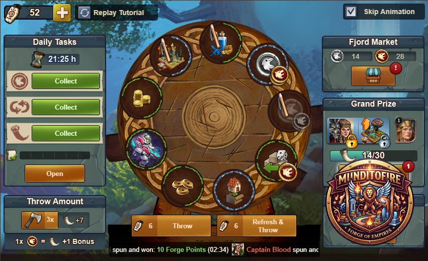 Evento Vikingo Tablero en Beta