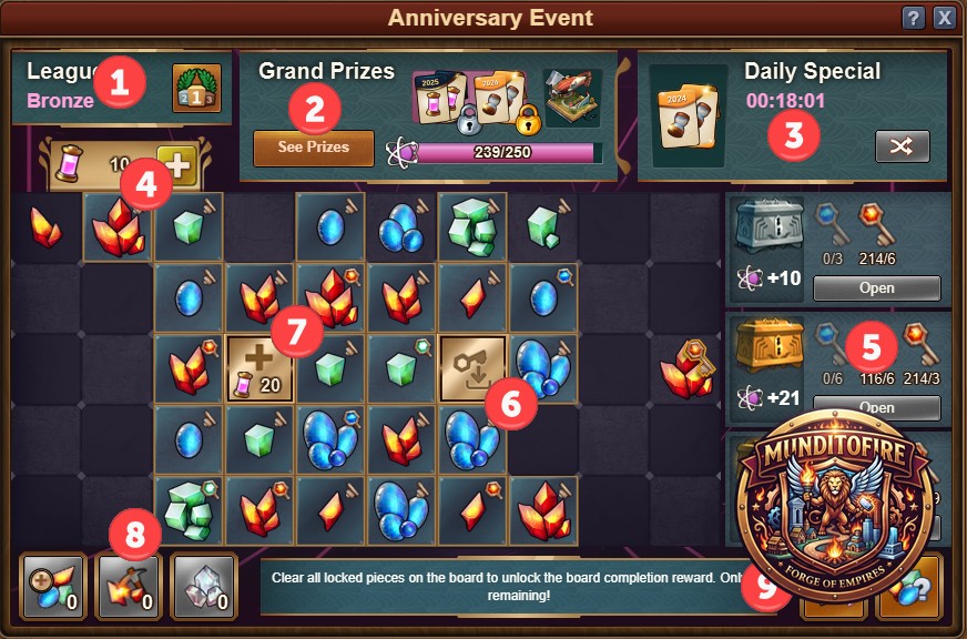 Evento de Aniversario Mini Juego