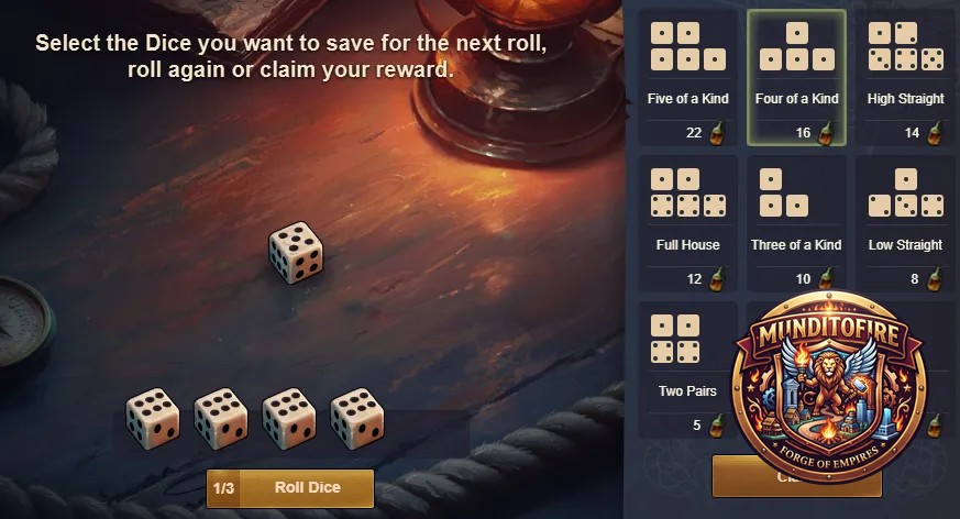 Minijuego de Dados del Mercado Negro Asentamiento Pirata Minijuego de Dados del Mercado Negro Asentamiento Pirata