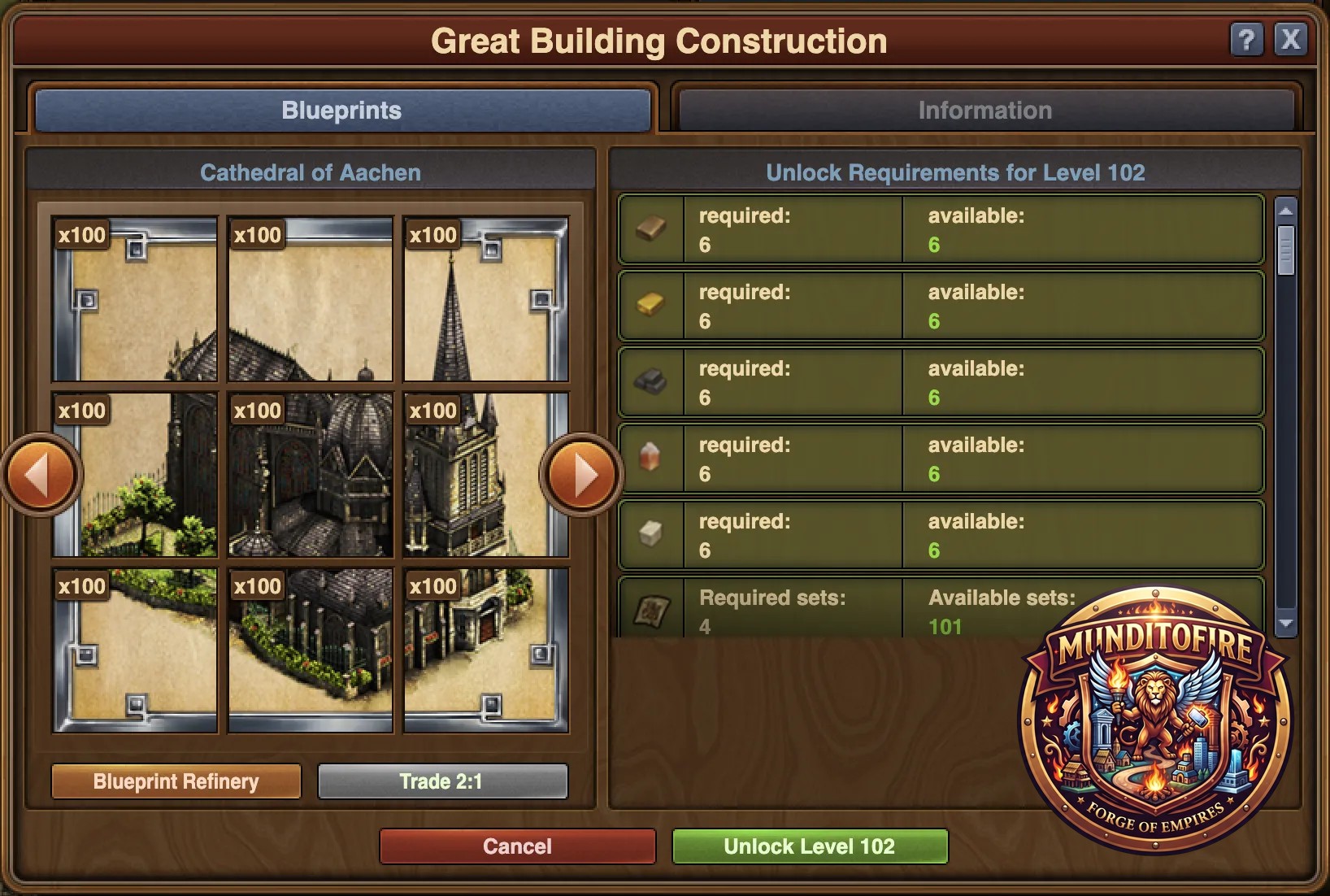 Planos del Gran Edificio