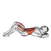 cross body crunch (body weight)