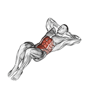 Animación de crunch abdominal